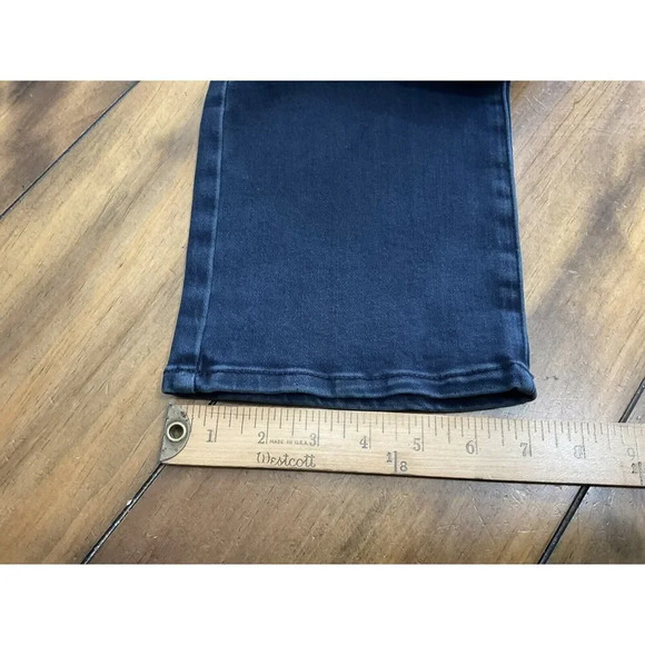 Levi Straight Mid Rise Stretch Blue Jeans Dark Wash Womens Size 8 - Picture 10 of 11